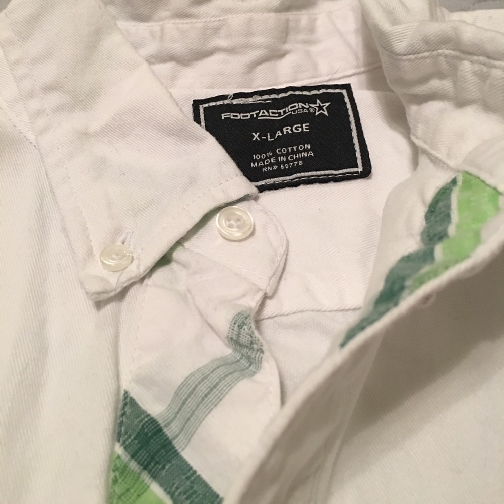 Men’s‎ White jean shirt size XL - Picture 3 of 4